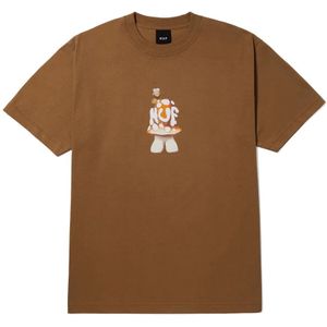 Huf Shroomery S/s Tee Casual T-shirt Heren Bruin