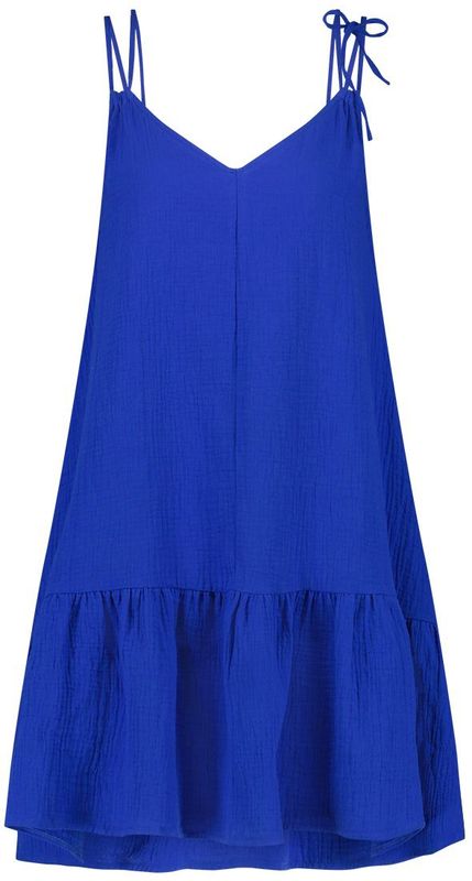 Wow Spaghetti Strandjurk Dames Blauw L/40
