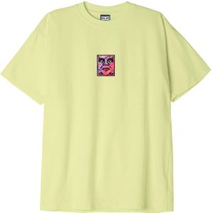 Obey Rainbow Icon Casual T-shirt Heren Geel S