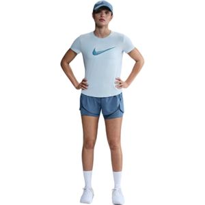 Nike - One Swoosh Dri-Fit - Sportshirt - Blauw - Ademend en Lichtgewicht