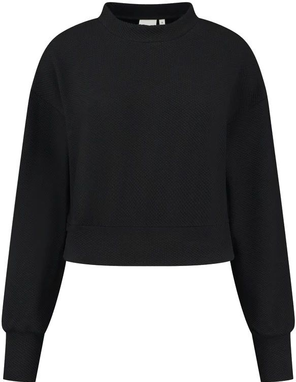 Lune Active Moon Cropped Sportsweater Dames Zwart M