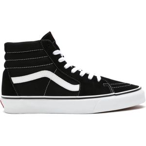 Vans Sk8 Hi Black White Skate Sneakers Heren Zwart