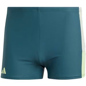 Adidas Block 3-stripes Zwemboxer Heren Donkerblauw 4