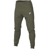 Nike - Sportswear Club Fleece - Joggingbroek - Olijfgroen - Wit