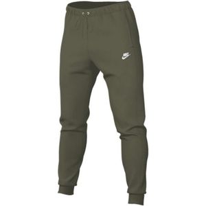 Nike - Sportswear Club Fleece - Joggingbroek - Olijfgroen - Wit