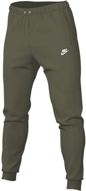 Nike - Sportswear Club Fleece - Joggingbroek - Olijfgroen - Wit