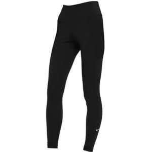 Nike One Mid Rise Sportlegging Dames Lang Zwart