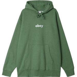 Obey Lowercase Hood Casual Sweater Heren Groen