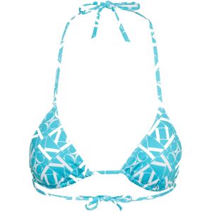 Calvin Klein Triangle Bikini Top Dames Blauw Dessin