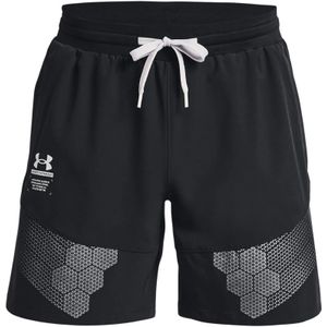 Under Armour Armourprint Woven Sportshort Heren Zwart