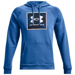 Under Armour Rival Fleece Graphic Sportsweater Heren Blauw S
