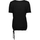 Zoso Amani Casaul T-shirt Dames Zwart Dessin