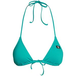 Calvin Klein Triangle Bikini Top Dames Blauw L/40