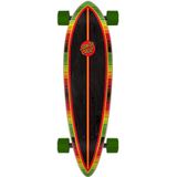 Santa Cruz Serape Dot Pintail Longboard Rood Dessin 9.2