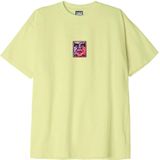 Obey Rainbow Icon Casual T-shirt Heren Geel