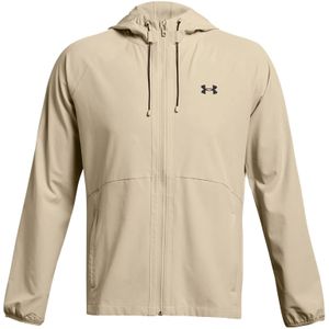 Under Armour Stretch Woven Windbreaker Sportvest Heren Beige