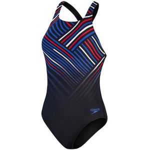 Speedo Digital Placement Medalist Badpak Dames Zwart Dessin M/38