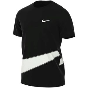 Nike Dri-fit Uv Hyverse Sportshirt Heren Zwart