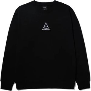 Huf Set Triple Triangle Crewneck Casual Sweater Heren Zwart