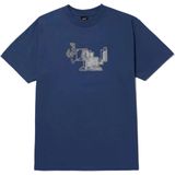 Huf Mod-dog S/s Tee Casual T-shirt Heren Donkerblauw