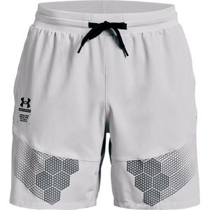Under Armour Armourprint Woven Sportshort Heren Grijs Xs