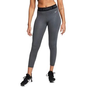 Nike Pro 7/8 Mid Rise Sportlegging Dames Antraciet