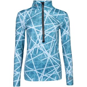 Kou Abstract Gridline Ski Pully Dames Donkerblauw S/36