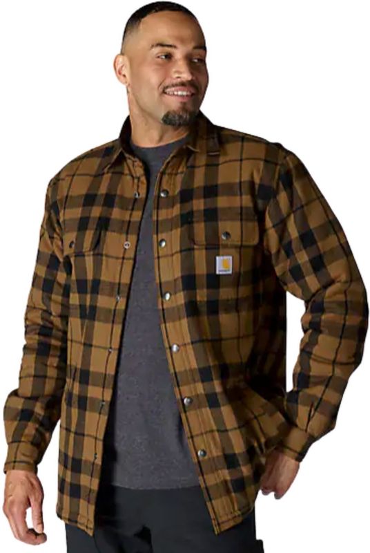 Carhartt - Relaxed Fit - Tussenjas - Bruin - Sherpa Futter