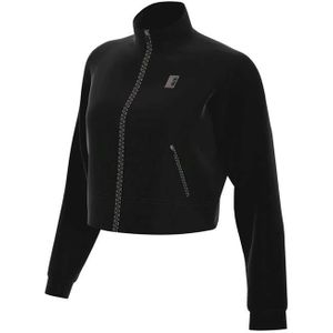 Nike Court Full-zip Trainingsjack Dames Zwart