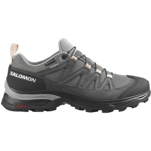 Salomon X Ward Leather Mid Gtx Wandelschoenen Dames Antraciet 36.5