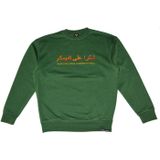 Valuta Brand Merci Crewneck Sweater Skate Heren Donkergroen