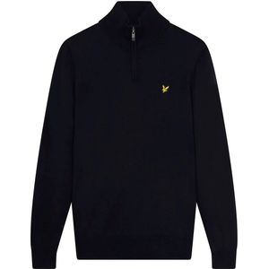 Lyle And Scott Golf Core 1/4 Zip Merino Mix Trui Heren Donkerblauw