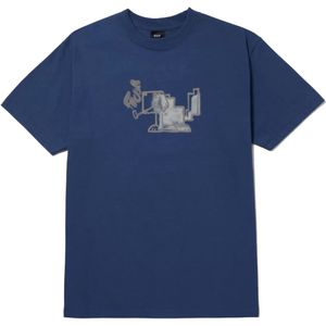 Huf Mod-dog S/s Tee Casual T-shirt Heren Donkerblauw S