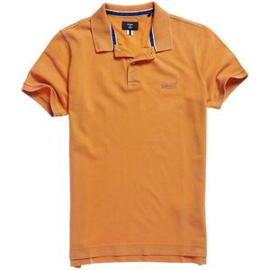 Superdry S/s Vintage Destroyed Polo Polo Heren Oranje