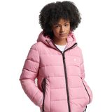 Superdry Hooded Spirit Sports Puffer Casual Winterjas Dames Pink