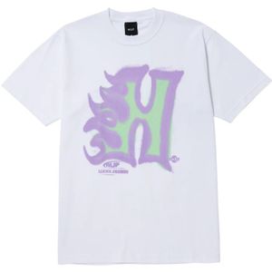 Huf Heat Wave S/s Tee Casual T-shirt Heren Wit S