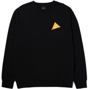 Huf Skewed Tt Crewneck Casual Sweater Heren Zwart S