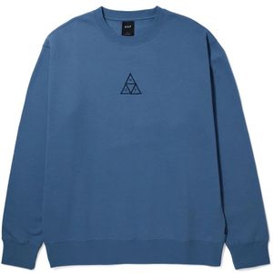 Huf Set Triple Triangle Crewneck Casual Sweater Heren Blauw