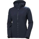 Helly Hansen W Paramount Hooded Soft Shell Jas Dames Donkerblauw