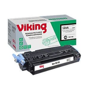 Viking - Tonercartridge - Zwart - Compatibel met HP 124A Q6000A - 2500 pagina's