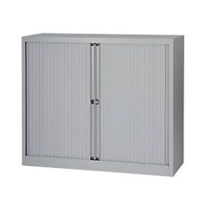 Bisley EuroTambour Roldeurkast Kunststof, Staal 2 Planken 1.200 x 430 x 1.029 mm Grijs