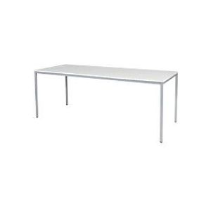 Schaffenburg Kantinetafel Domino Basic Wit, aluminium 2.000 x 800 x 740 mm