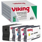Viking - 953XL - Inktcartridge - Zwart Cyaan Magenta Geel - Multipak 4 Stuks