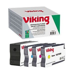 Viking - 953XL - Inktcartridge - Zwart Cyaan Magenta Geel - Multipak 4 Stuks