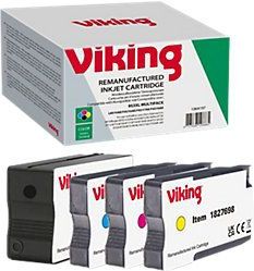 Viking - 953XL - Inktcartridge - Zwart Cyaan Magenta Geel - Multipak 4 Stuks