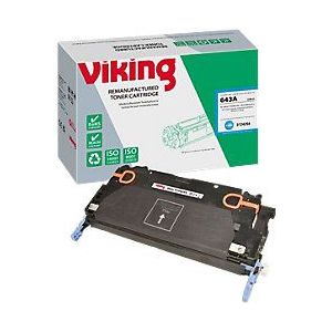 Viking - Tonercartridge - Cyaan - Compatibel met HP 643A C5951A - Tot 10.000 pagina's