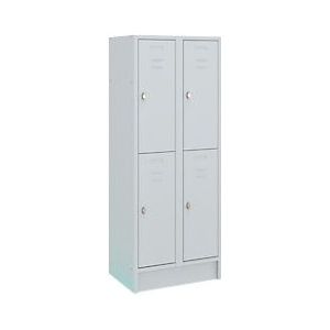 Ceha Garderobekast Staal 4 deuren 700 x 500 x 1.800 mm Grijs