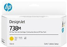 HP - 738M - Inktcartridge - Geel - 130 ml