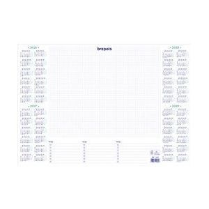 Brepols DeskMate Bureaukalender 2026, 2027, 2028, 2029 Nederlands, Frans, Duits, Engels 35 (B) x 0,5 (D) x 50 (H) cm Wit 40 Vellen