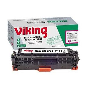 Viking - Tonercartridge - Magenta - Compatibel met HP 304A CC533A - 2800 pagina's